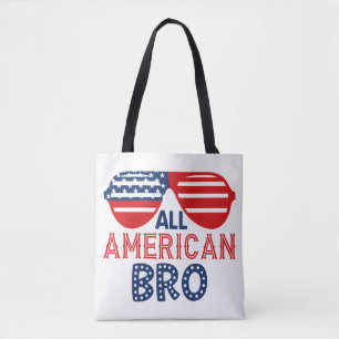 All american bro  tote bag