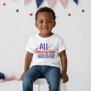 All American Brother 4th July T-Shirt for Kids