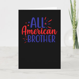 All American Brother Card