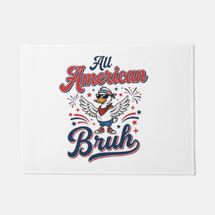 All American Bruh Patriotic Duck Vintage Shirt_1 Doormat
