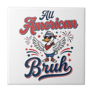 All American Bruh Patriotic Duck Vintage Shirt_1 Tile