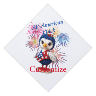 All-American Chick Thunder_Cove Graduation Cap Topper