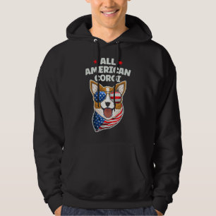 All American Corgi Th Of July Hoodie