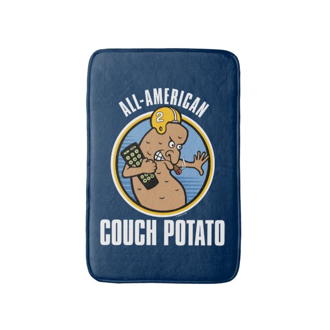 All-American Couch Potato Bath Mat (Front Vertical)