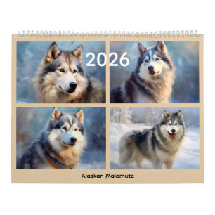 All-American Dog Breeds 4 Per Page Custom Photo Calendar