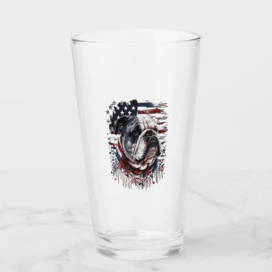 ALL AMERICAN DOG-lovers english bulldog Glass