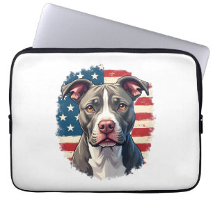 ALL AMERICAN DOG-lovers pit bul (1) Laptop Sleeve