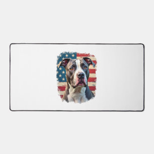 ALL AMERICAN DOG-lovers pit bul (2) Desk Mat