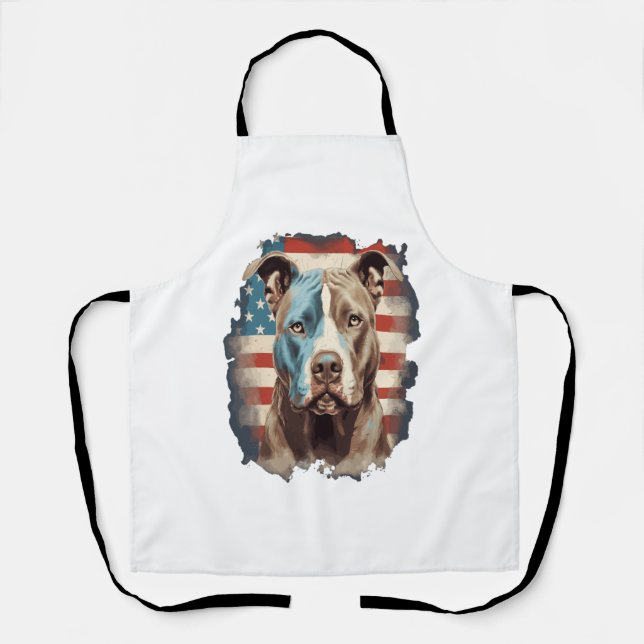 ALL AMERICAN DOG-lovers pit bull 1 Apron (Front)