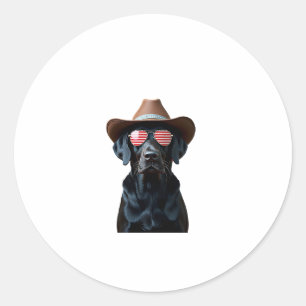 ALL AMERICAN DOG-lovers pit bull (1) Classic Round Sticker