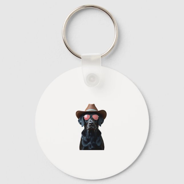 ALL AMERICAN DOG-lovers pit bull (1) Keychain (Front)