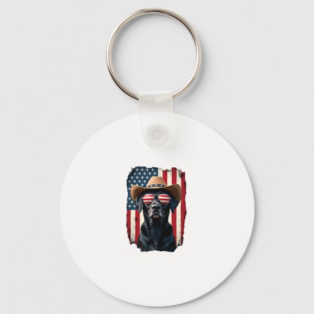 ALL AMERICAN DOG-lovers pit bull  (1) Keychain (Front)