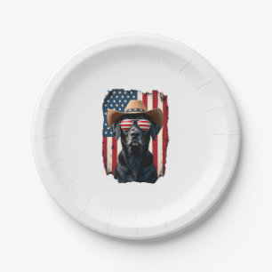 ALL AMERICAN DOG-lovers pit bull (1) Paper Plate