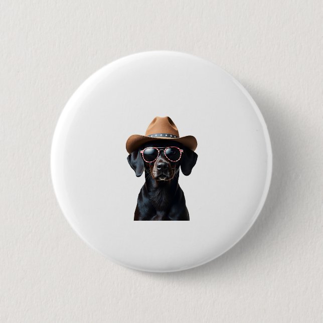 ALL AMERICAN DOG-lovers pit bull (3) 2 Inch Round Button (Front)