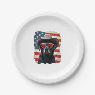 ALL AMERICAN DOG-lovers pit bull (3) Paper Plate
