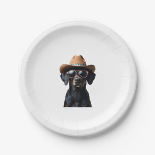 ALL AMERICAN DOG-lovers pit bull (3) Paper Plate