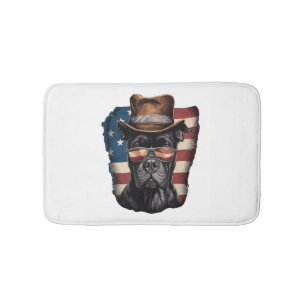 ALL AMERICAN DOG-lovers pit bull  Bath Mat