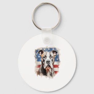 ALL AMERICAN DOG-lovers pit bull Keychain