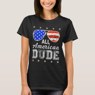 All American Dude 4th Of July Family Matching Sung T-Shirt