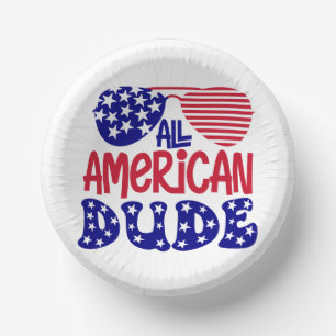 All American Dude Paper Plates