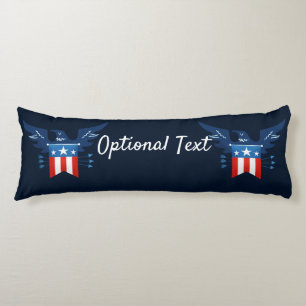 All American Eagle & Flag Patriotic Body Pillow