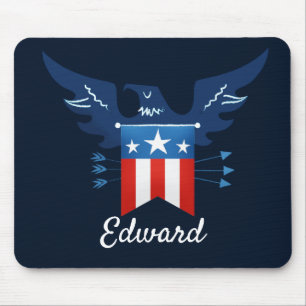 All American Eagle & Flag Patriotic Mouse Pad