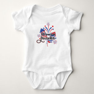 All American Firecracker Patriotic Baby Bodysuit
