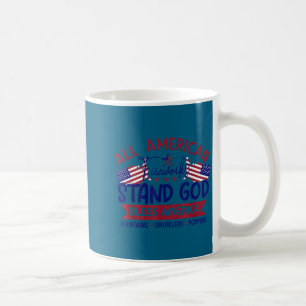 All American Fireworks God Bless Design Coffee Mug