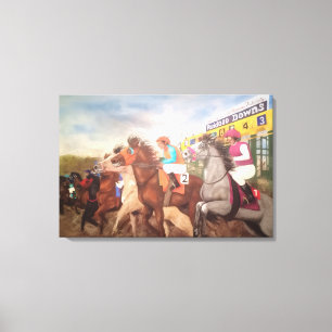 All American Futurity Horse Racing Canvas Print