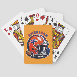 All-American Game Day Vibes – Vintage Helmet Style Playing Cards