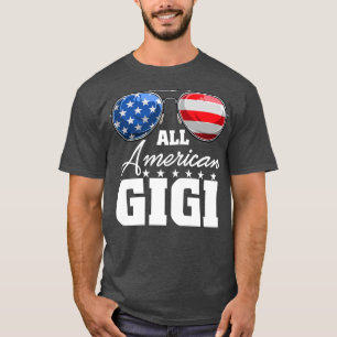 All American Gigi Grandma USA Flag Sunglasses 4th  T-Shirt