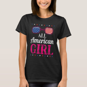 All American Girl 4th Of July Cute Patriotic Ameri T-Shirt