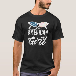 All American Girl 4th Of July Family Matching Sung T-Shirt