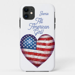 All American Girl Customizable  iPhone 11 Case