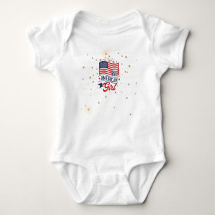 All American Girl Fireworks Baby Bodysuit