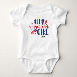 All American Girll (Baby ) T-Shirt Baby Bodysuit