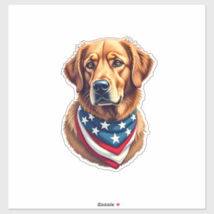 All American Golden Retriever Vintage Tee