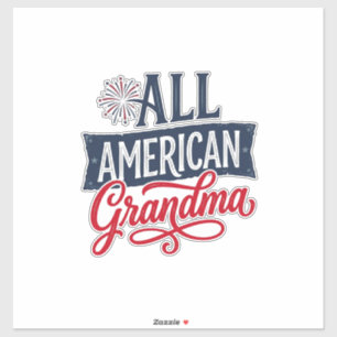 All American Grandma Patriotic Firework Design_1