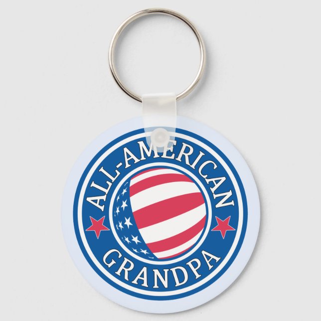 All-American Grandpa Keychain (Front)