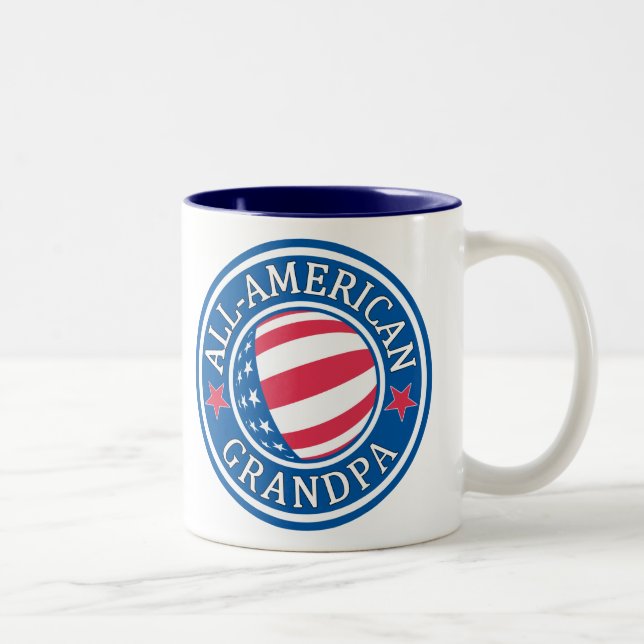 All-American Grandpa Two-Tone Coffee Mug (Right)