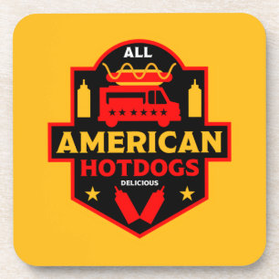 All American Hotdogs Foodies   Coaster