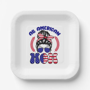 All American Mom-32169 Paper Plate