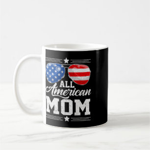All American Mom 4th Of July Mother's Day Sungles Coffee Mug