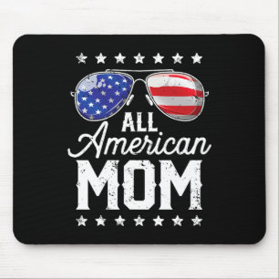 All American Mom 4th Of July Mother's Day Sungles Mouse Pad