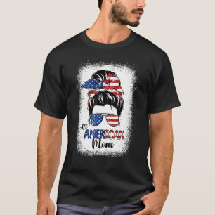 All American Mom American Flag Sunglasses 4th Of J T-Shirt