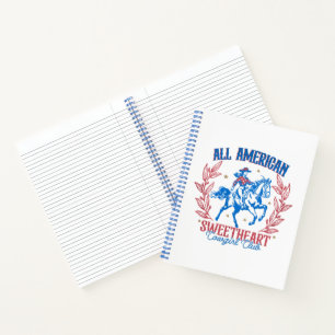 All American Sweetheart Cowgirl Club Notebook