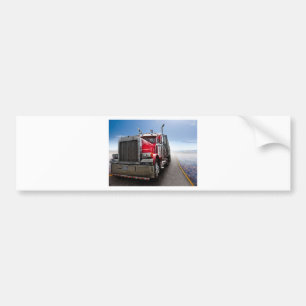 All American Trucker Bumper Sticker