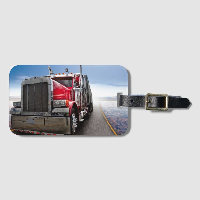 All American Trucker Luggage Tag (Front Horizontal)