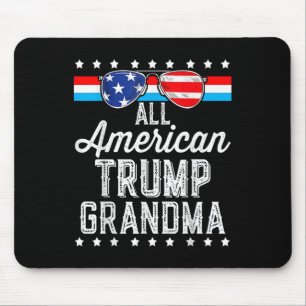 All American Trump Grandma American Flag Sungles Mouse Pad