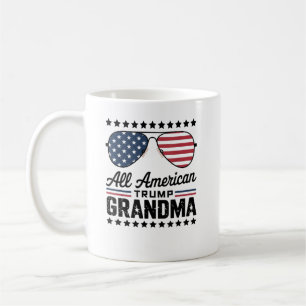 All-American Trump Grandpa - Flag Sunglasses Coffee Mug